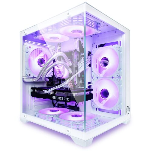 Venom White Gaming PC 3050/ 4060 bis 2TB, 128GB RAM Wasserkühlung Wifi Gaming-PC