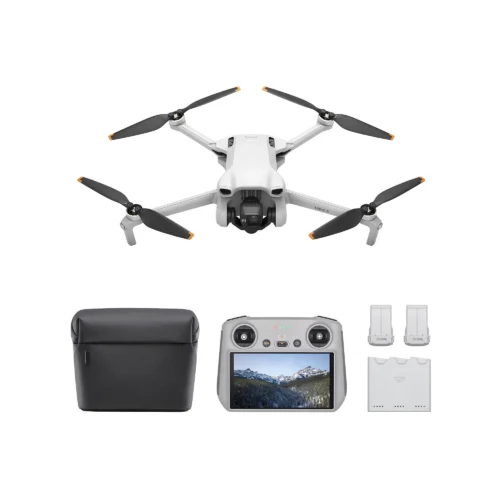 Drohne DJI Mini 3 Fly More Combo RC-Bildschirm und Zugriff