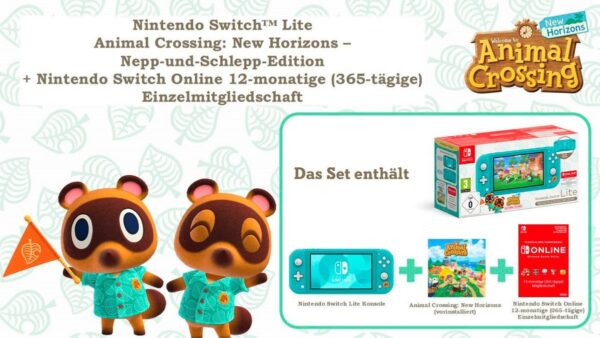 NINTENDO SWITCH Lite Türkis inkl. Animal Crossing + 12 Monate NSO - Bild 7