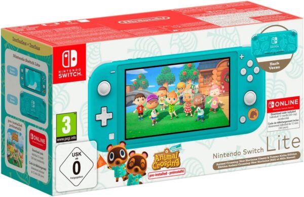 NINTENDO SWITCH Lite Türkis inkl. Animal Crossing + 12 Monate NSO