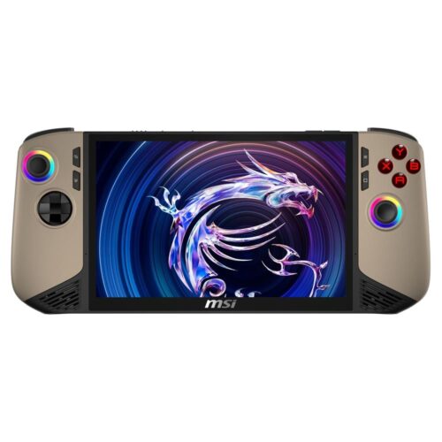 MSI Claw 8″ AI+ Windows Handheld-Konsole A2VM-020FR Schwarz & Sand